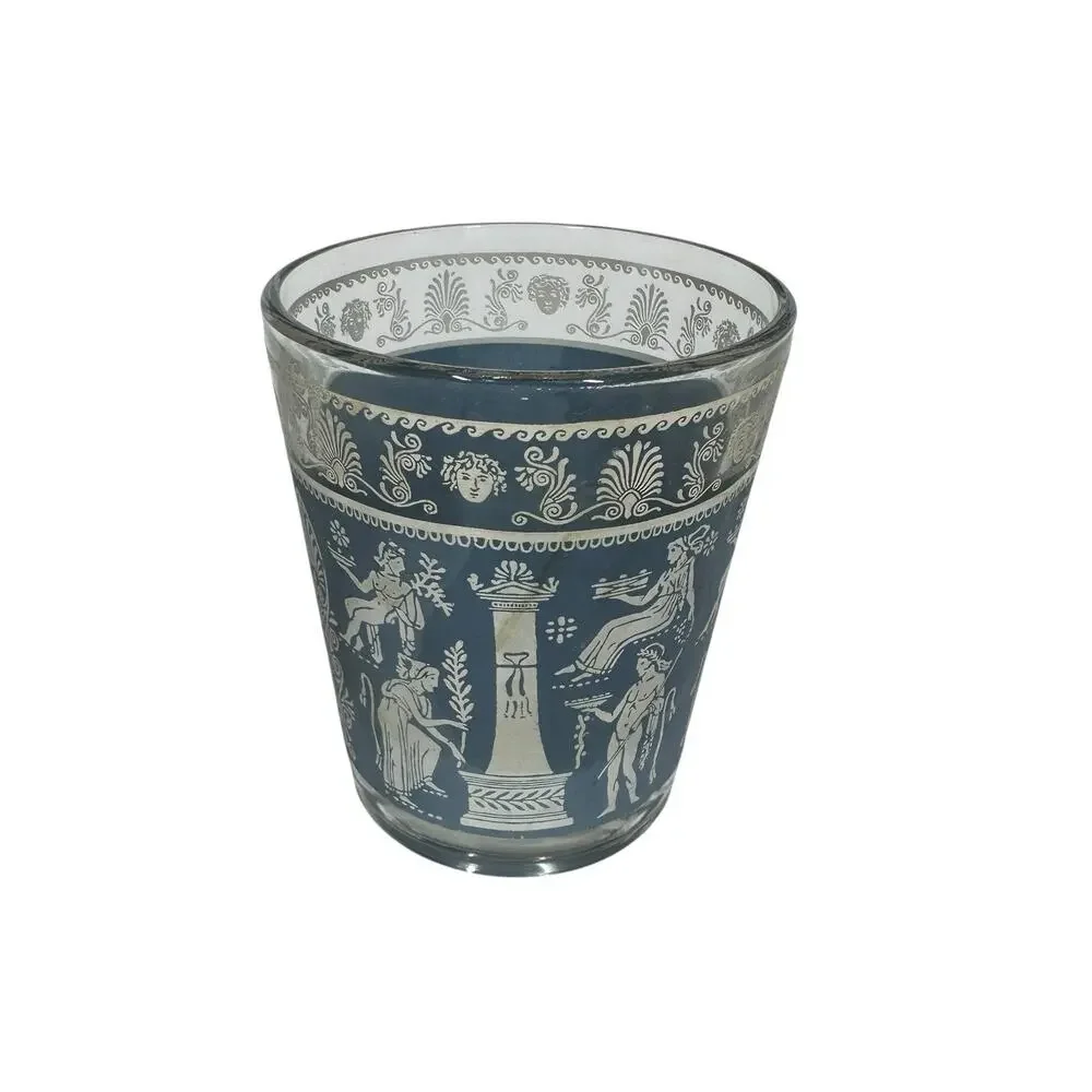 Jeannette‎ Grecian Wedgwood Blue Jasperware Juice Glass Tumbler Hellenic 3.25